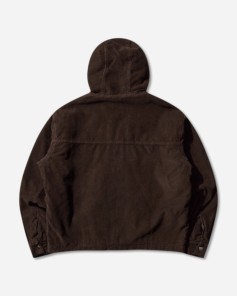 Яке Aries Washed Cord Carpenter Hooded Jacket Кафяво | AR7025004 Brown