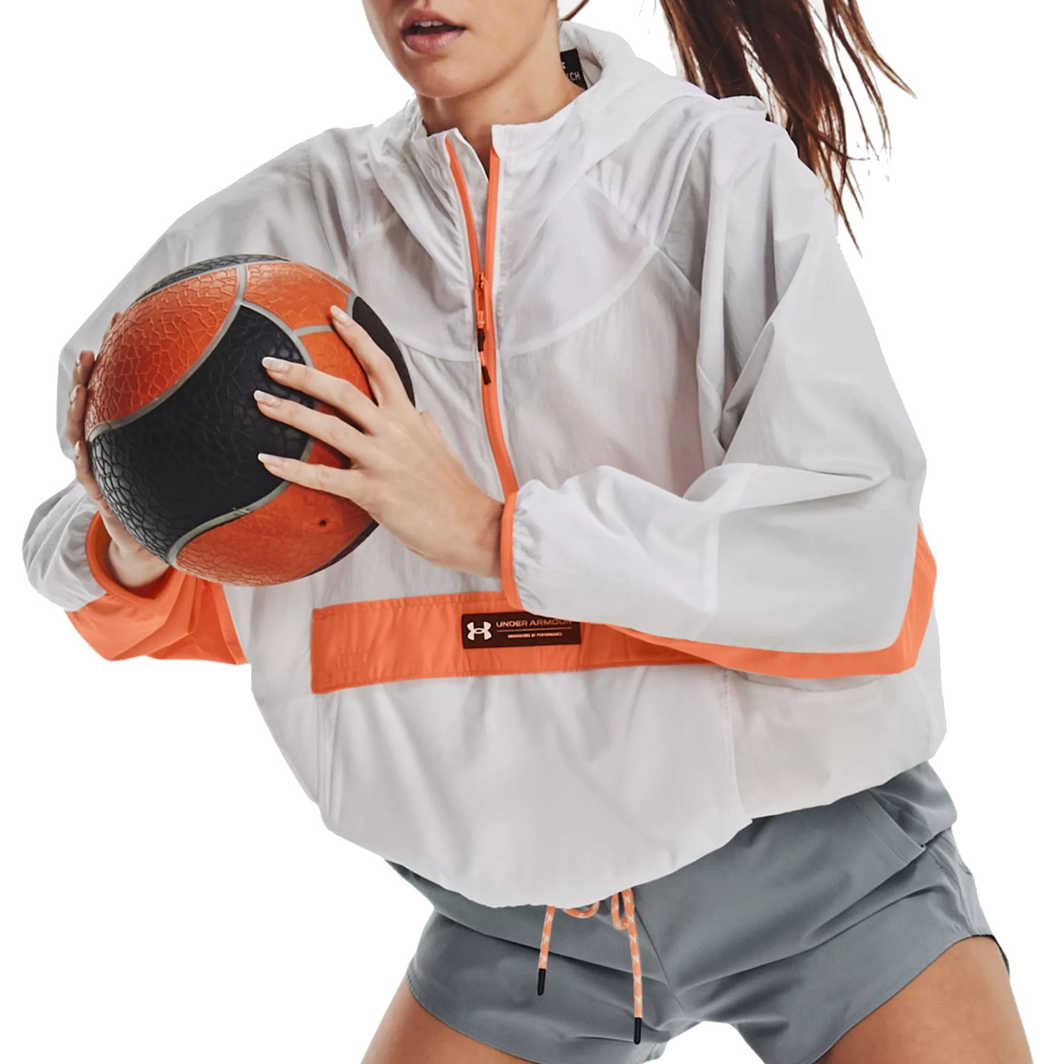 Яке Under Armour Rush Woven Anorak Бяло | 1376920-100, 0