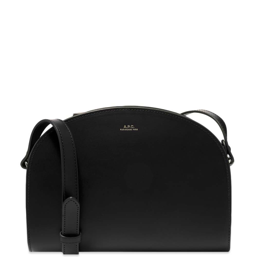 Чанта през рамо A.P.C. Half Moon Bag Черно | PXAWV-F61048-LZZ, 0