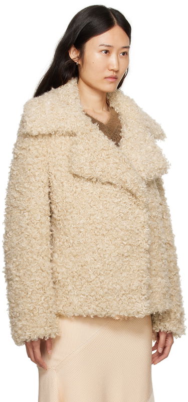 Яке Stella McCartney Teddy Faux-Shearling Jacket Бежово | 6600523CU902, 1