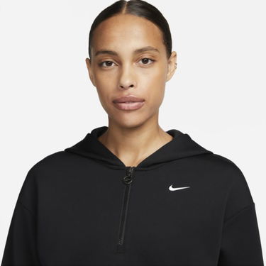 Суитчър Nike Dri-FIT Graphic 1/2-Zip Training Hoodie Черно | DQ6302-010, 1