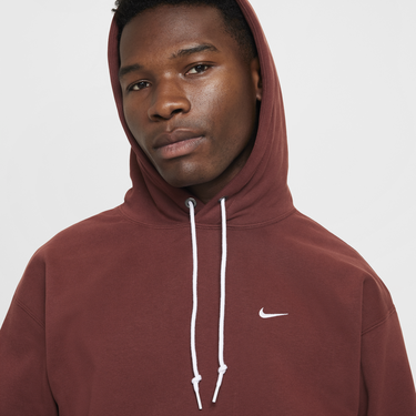 Суитчър Nike Solo Swoosh Fleece Hoodie with Hood Бургунди | DX1355-231, 4