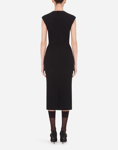 Pокля Dolce & Gabbana Cady Longuette Dress Черно | F6I8GTFURDVN0000, 2