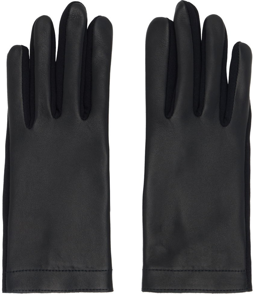 Ръкавици Alaïa Paneled Leather Gloves Черно | AA2G005CA279, 0
