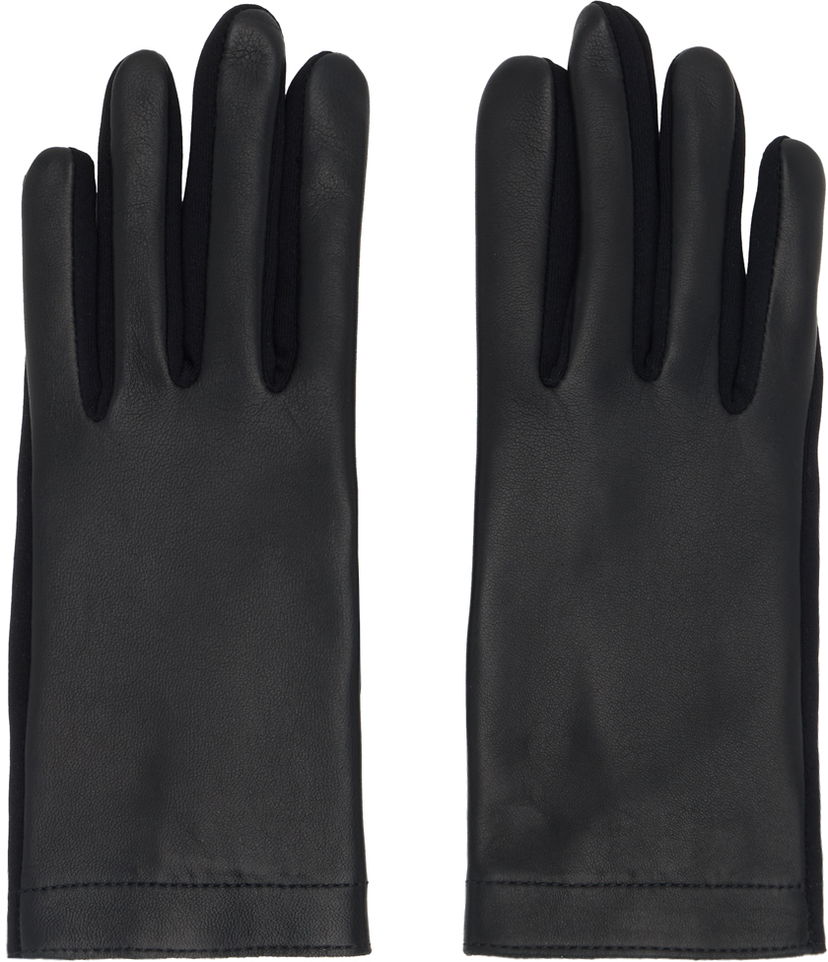 Ръкавици Alaïa Paneled Leather Gloves Черно | AA2G005CA279