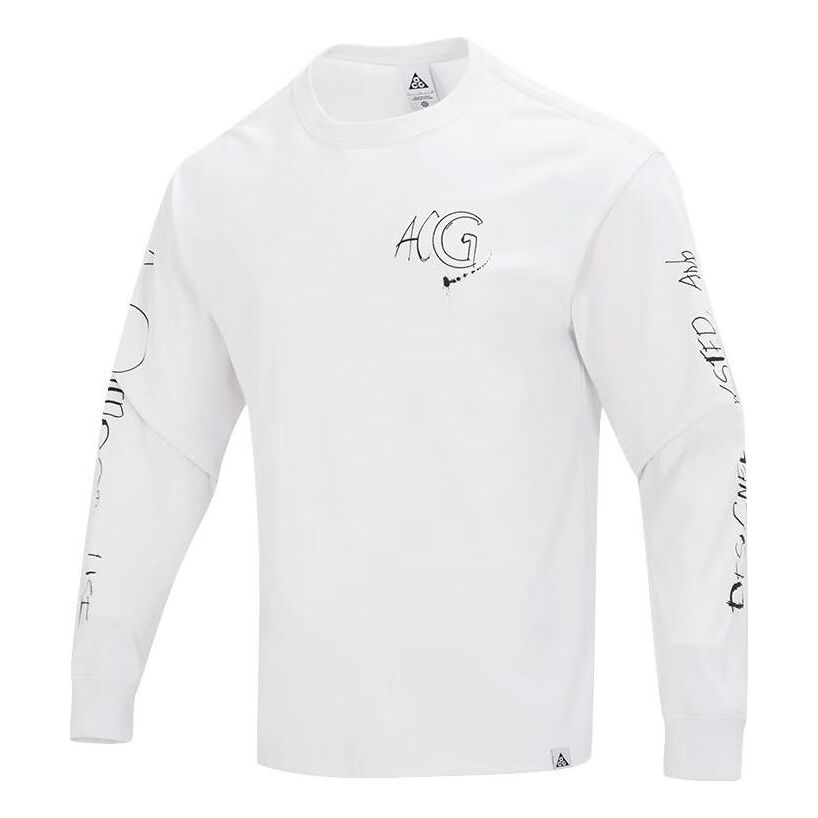 Тениска Nike ACG ACG Logo Long Sleeve T-Shirt Бяло | FJ2136-121