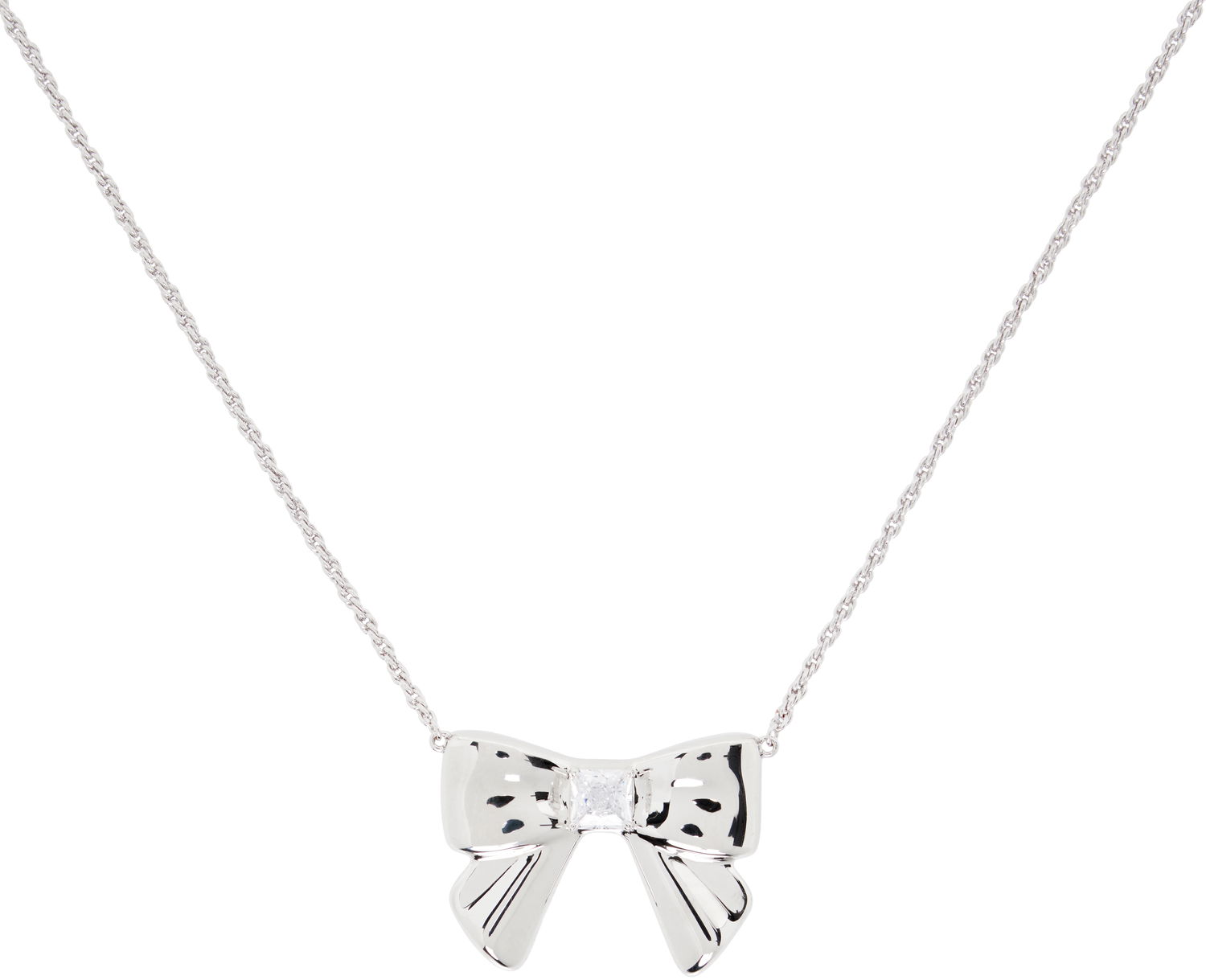 Колие SHUSHU/TONG YVMIN Edition Double-Sided Ceramics Bowknot Necklace Металик | 25639LGP00NN, 1