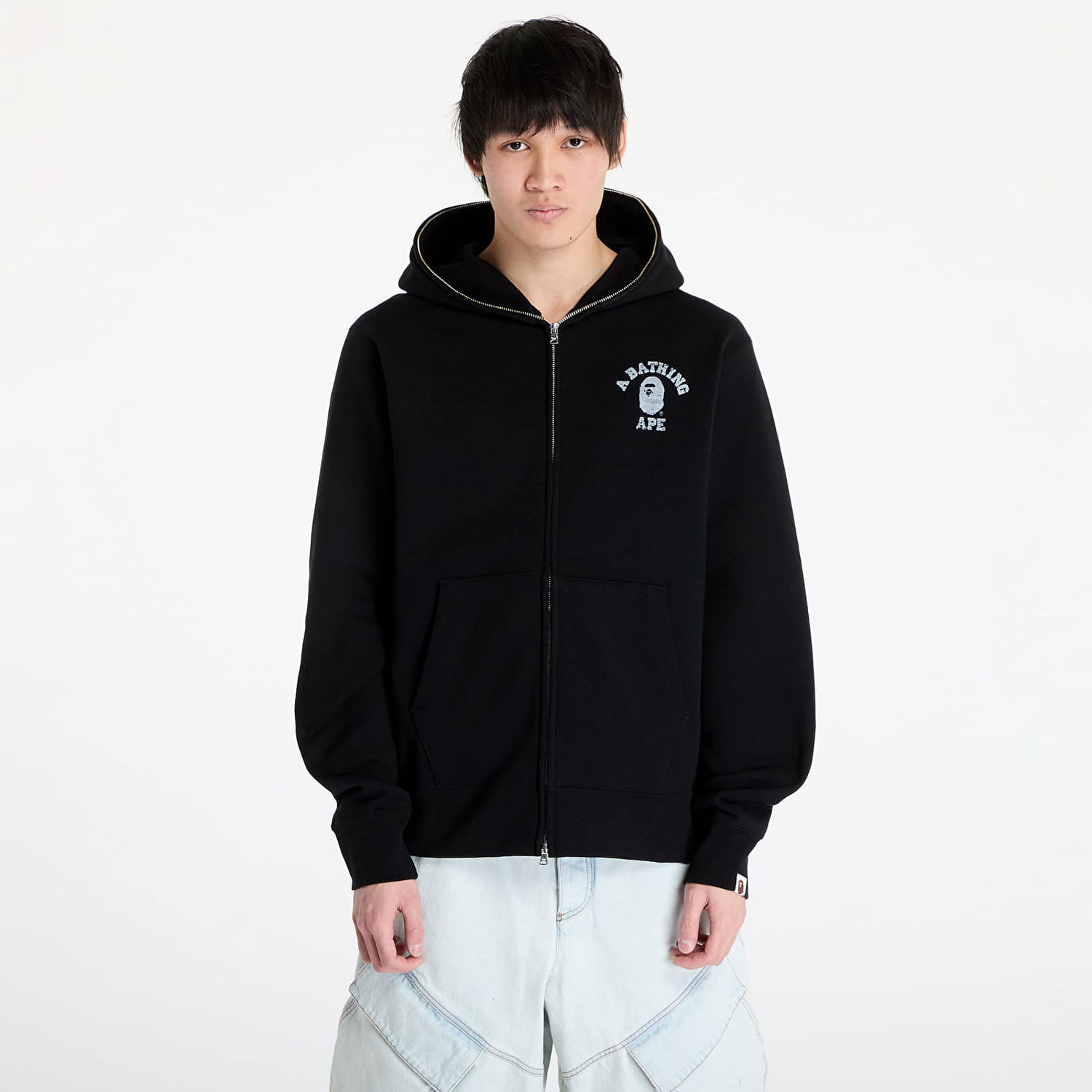 Суитчър BAPE Over Print Full Zip Hoodie Черно | 001ZPK801002M BLK, 0