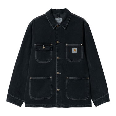 Палта Carhartt WIP OG Chore Coat "Black heavy stone wash" Черно | I031896_89_60, 5
