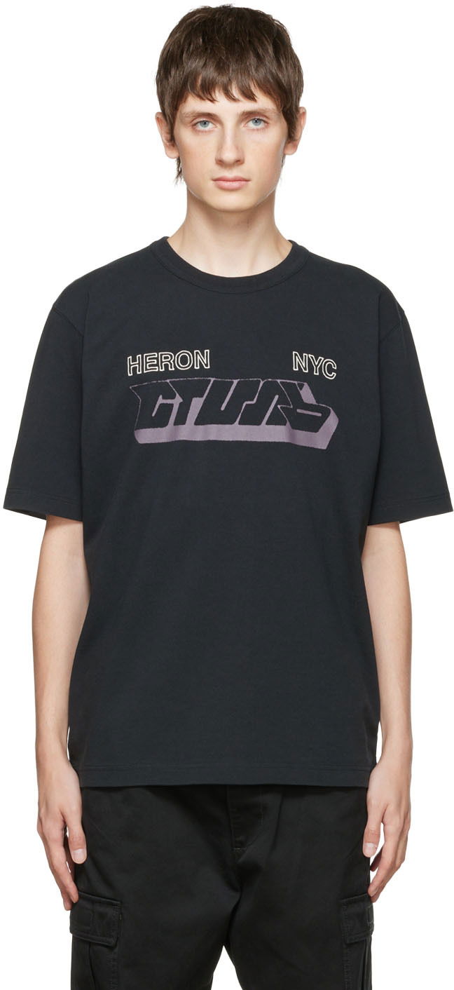 Тениска HERON PRESTON Heron Preston Style T-Shirt Черно | HMAA032F22JER0111009, 0