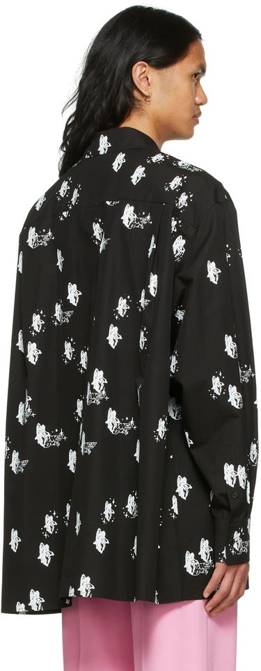 Риза We11done Angels Print Shirt Черно | WD-BL1-22-213-U-BK, 2