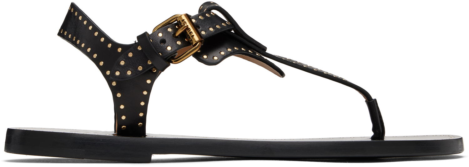 Аксесоари ISABEL MARANT Isabel Marant Joony Studded Leather Thong Sandals Черно | SD0217FA-C1B05S, 0