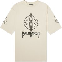 Тениска Balenciaga Paris T-Shirt Бежово | 764235-TPVI2-9711, 1