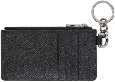 Портфейл Dolce & Gabbana Black Logo Plaque Card Holder Черно | BP2524AG219, 1