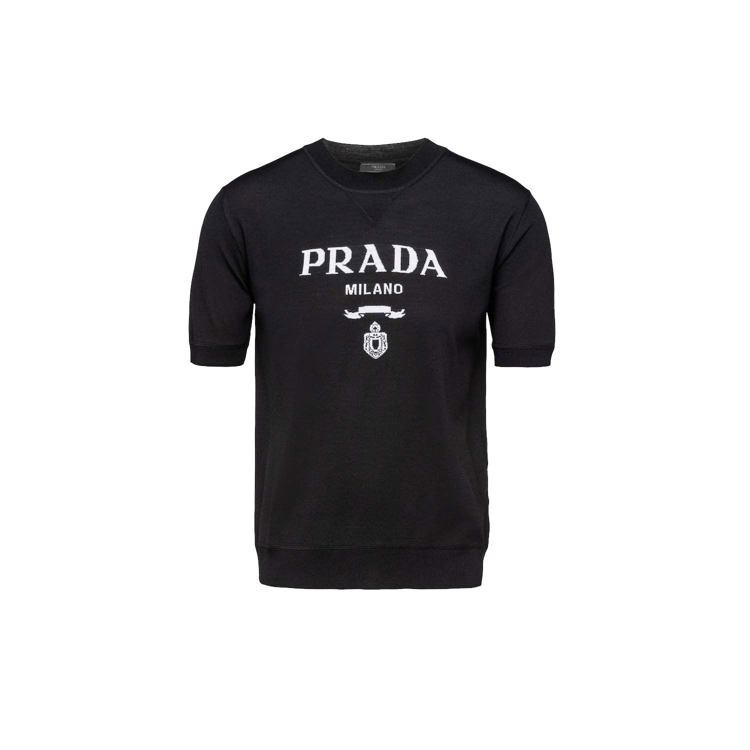 Пуловер Prada Superfine Wool Crewneck Sweater Черно | UMB2721075F0002, 0