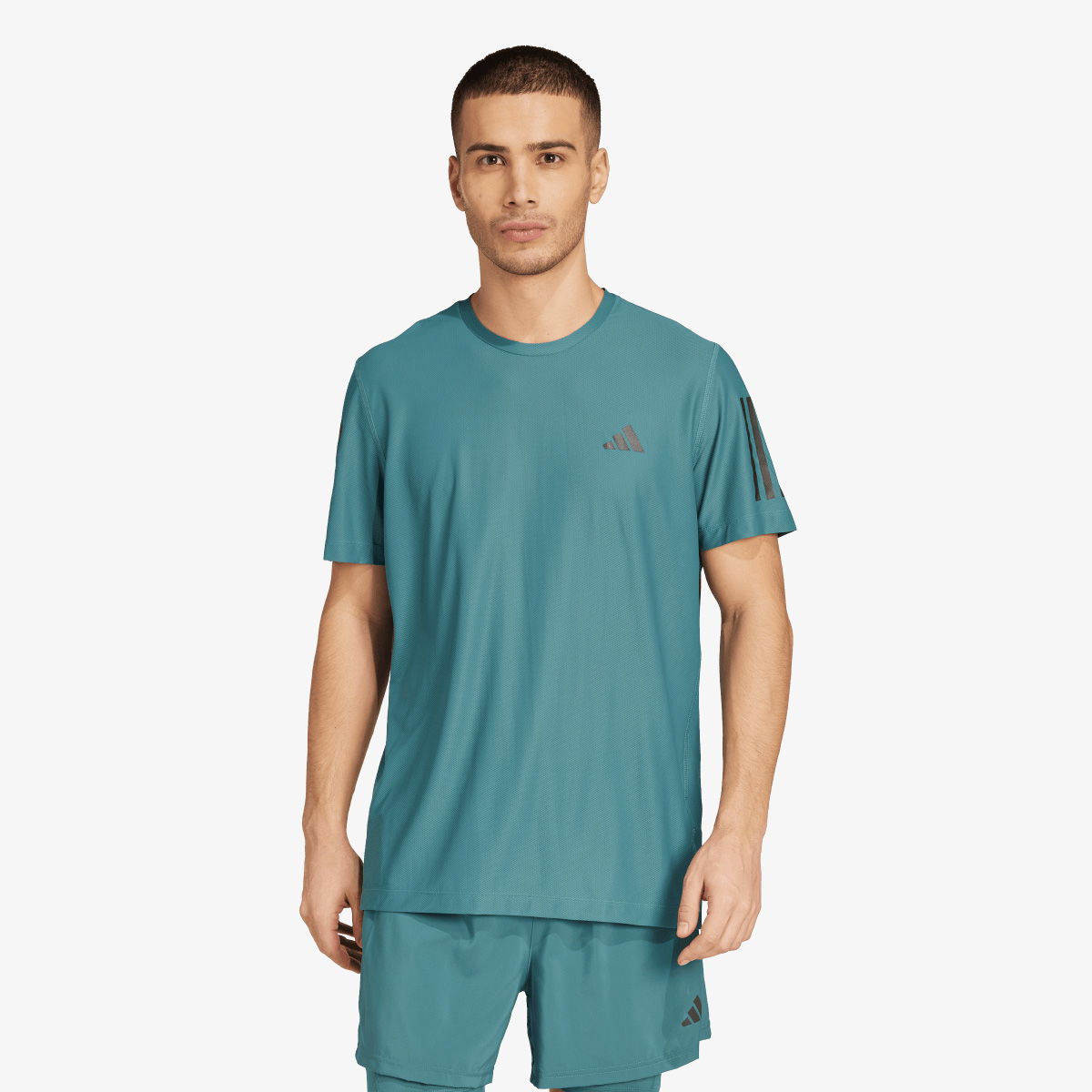 Тениска adidas Originals Own The Run Tee Тюркоазено | JW9799, 1