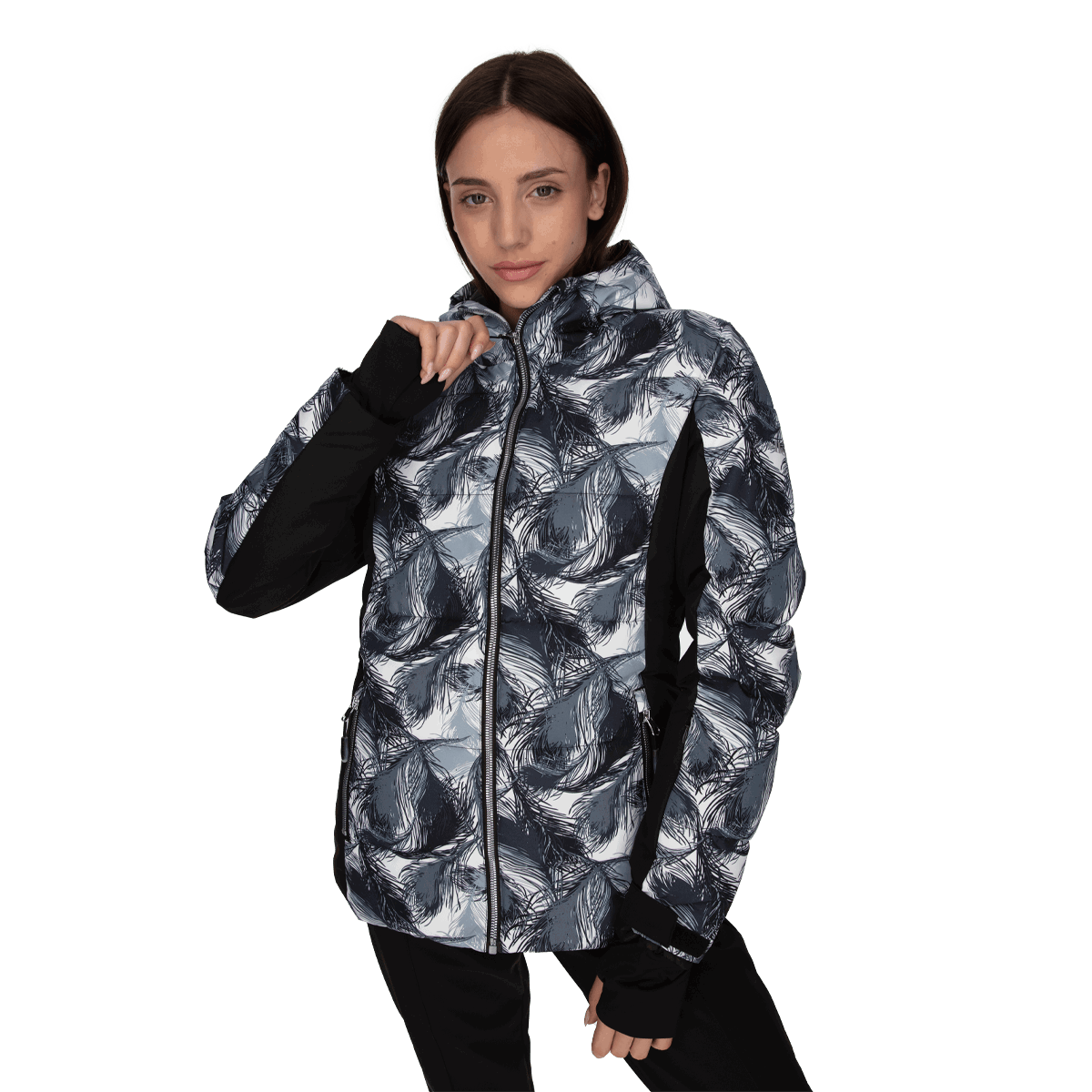 Пухо яке Ellesse LORA Patterned Padded Hooded Ski Jacket Многоцветен | ELA223F508-01, 0