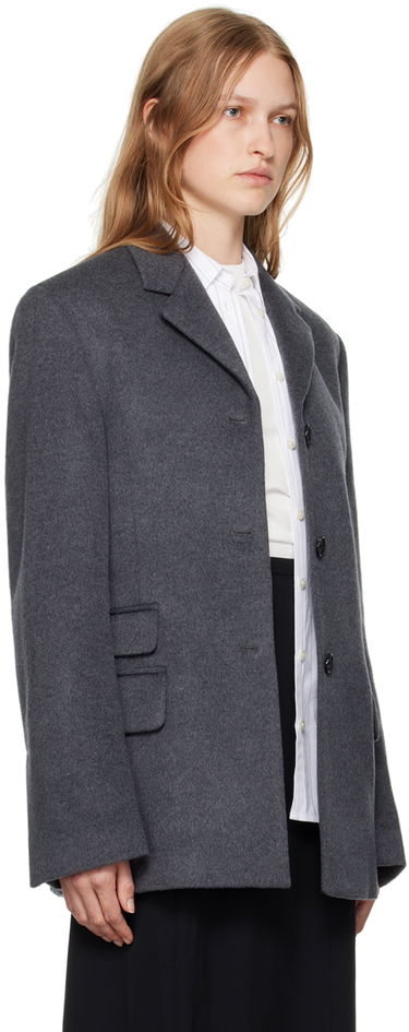 Яке TOTEME Straight Wool Blazer Сиво | 244-WRZ0045-FB0283, 1