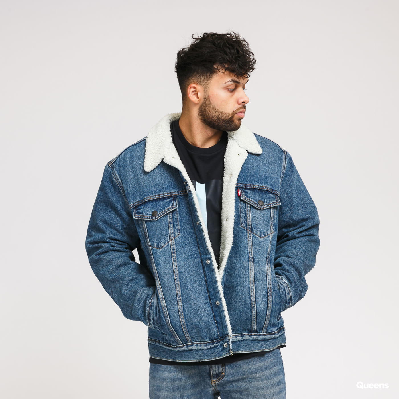 Яке Levi's Type 3 Sherpa Trucker Синьо | 16365-0128, 0