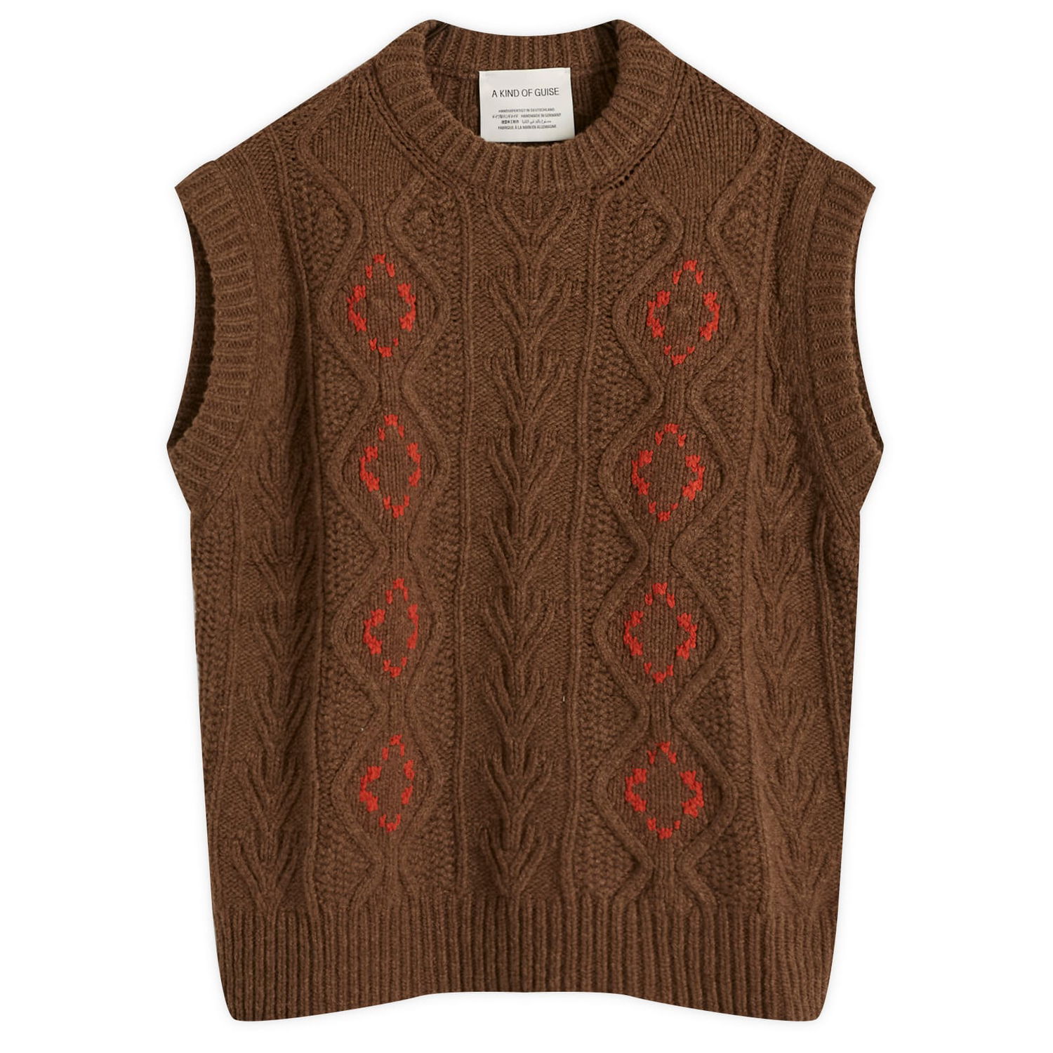 Жилетка A Kind of Guise Viscas Knit Vest Кафяво | 562-10501-688, 0