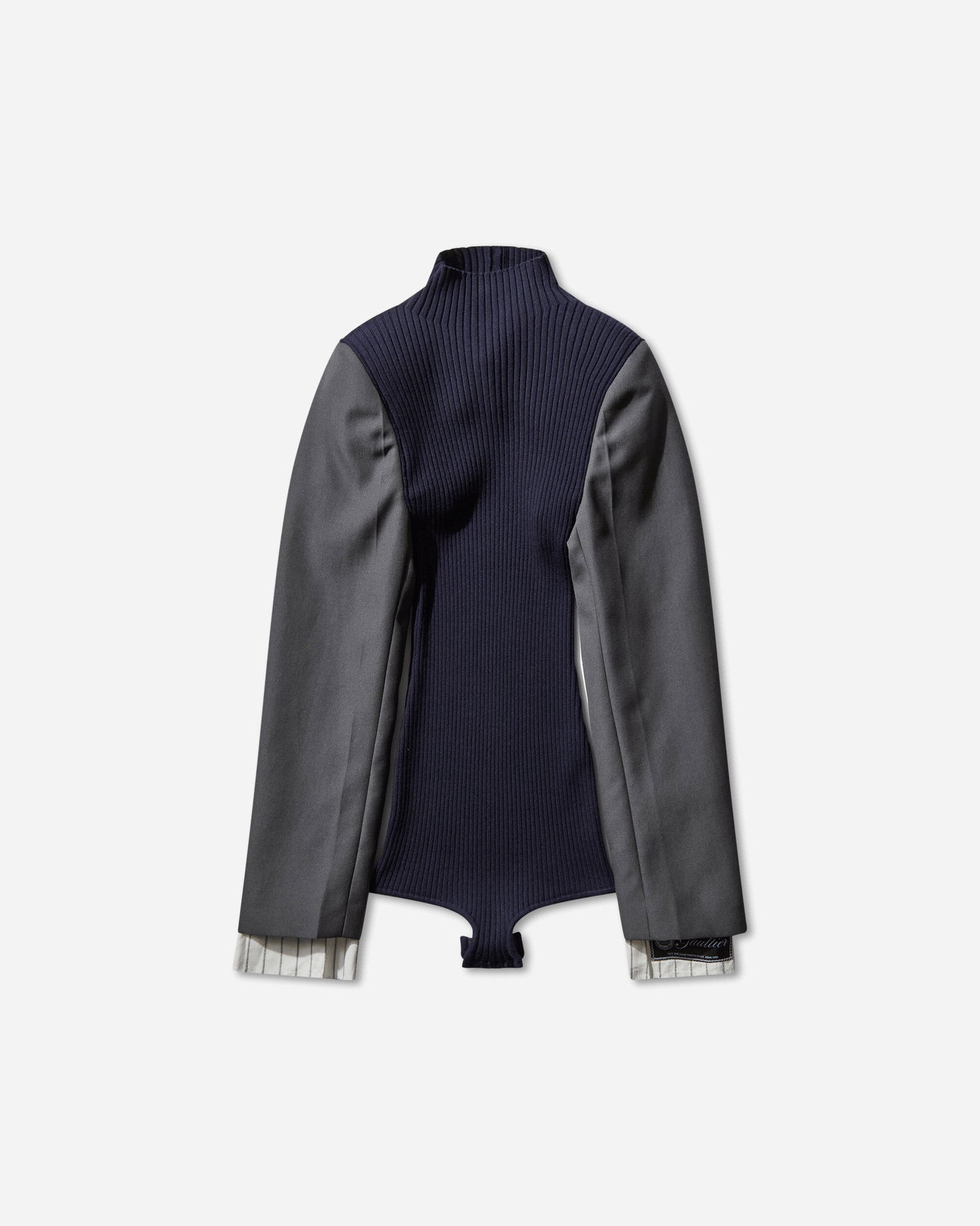 боди Jean Paul Gaultier Bi-Material Suit Bodysuit Тъмно синьо | 2504WPO037K017 5904, 1