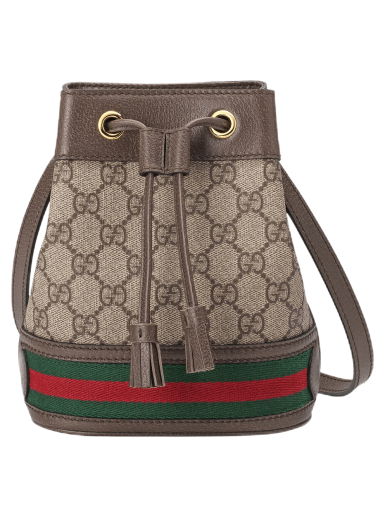 Чанта през рамо Gucci Ophidia Mini Bucket Bag Кафяво | 550620 96I3B 8745