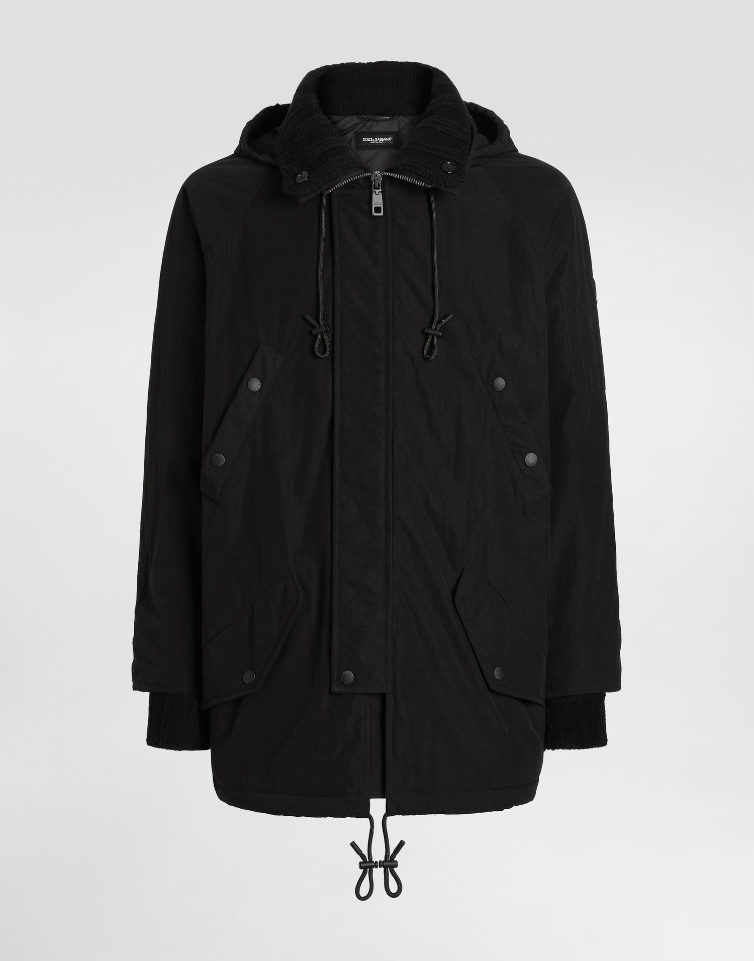 Яке Dolce & Gabbana Dolce & Gabbana Hooded Nylon Jacket Черно | G9BQVTHUMUEN0000, 0