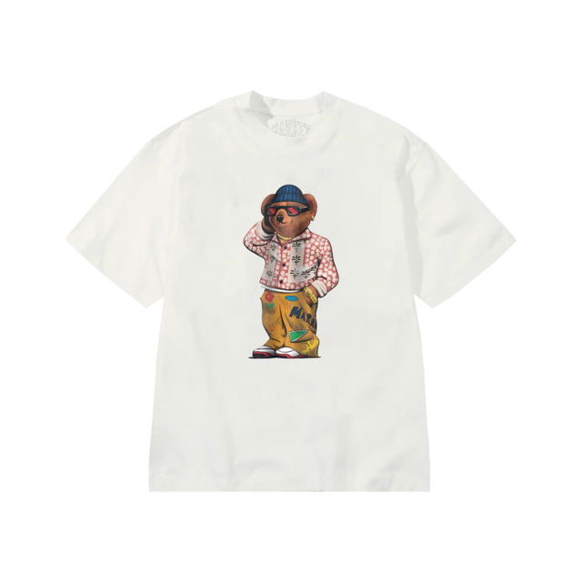 Folk Fitted Bear T-Shirt Unbleached Cotton