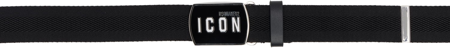 Колани DSQUARED2 Dsquared2 'Be Icon' Plaque Belt Черно | BEM0372_20200508_2124, 0