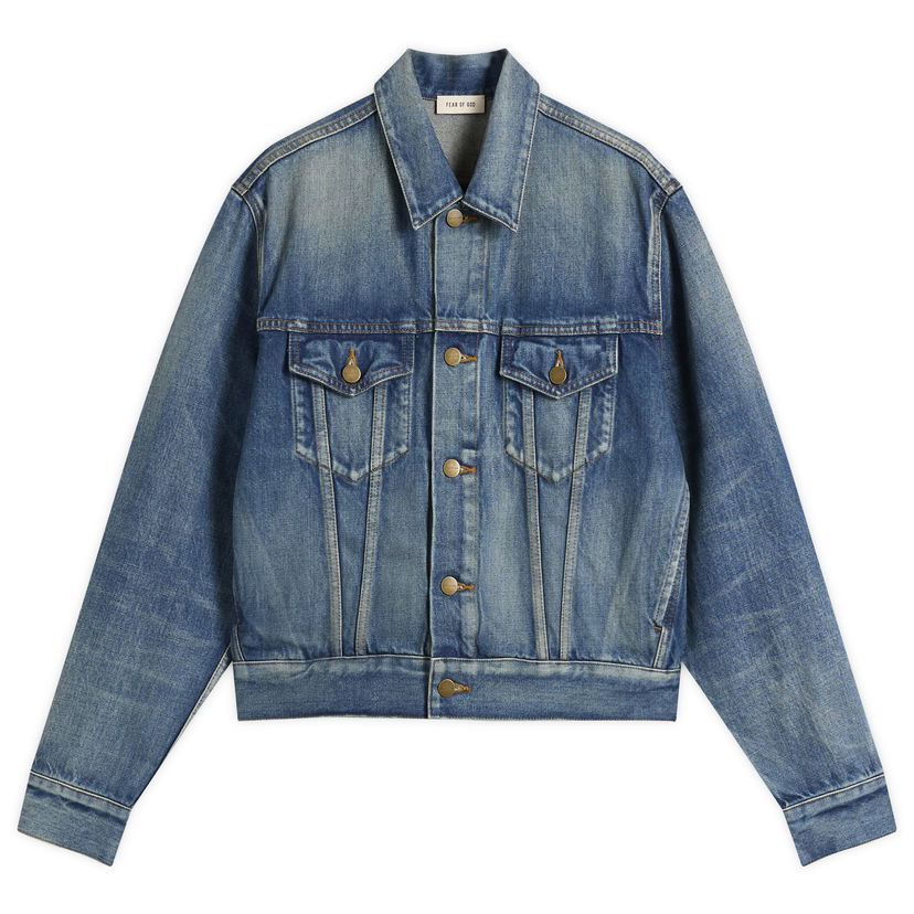 Яке Fear of God Fear of God Trucker Jacket, Size X-Small Синьо | FG25FW42-422DNM-411