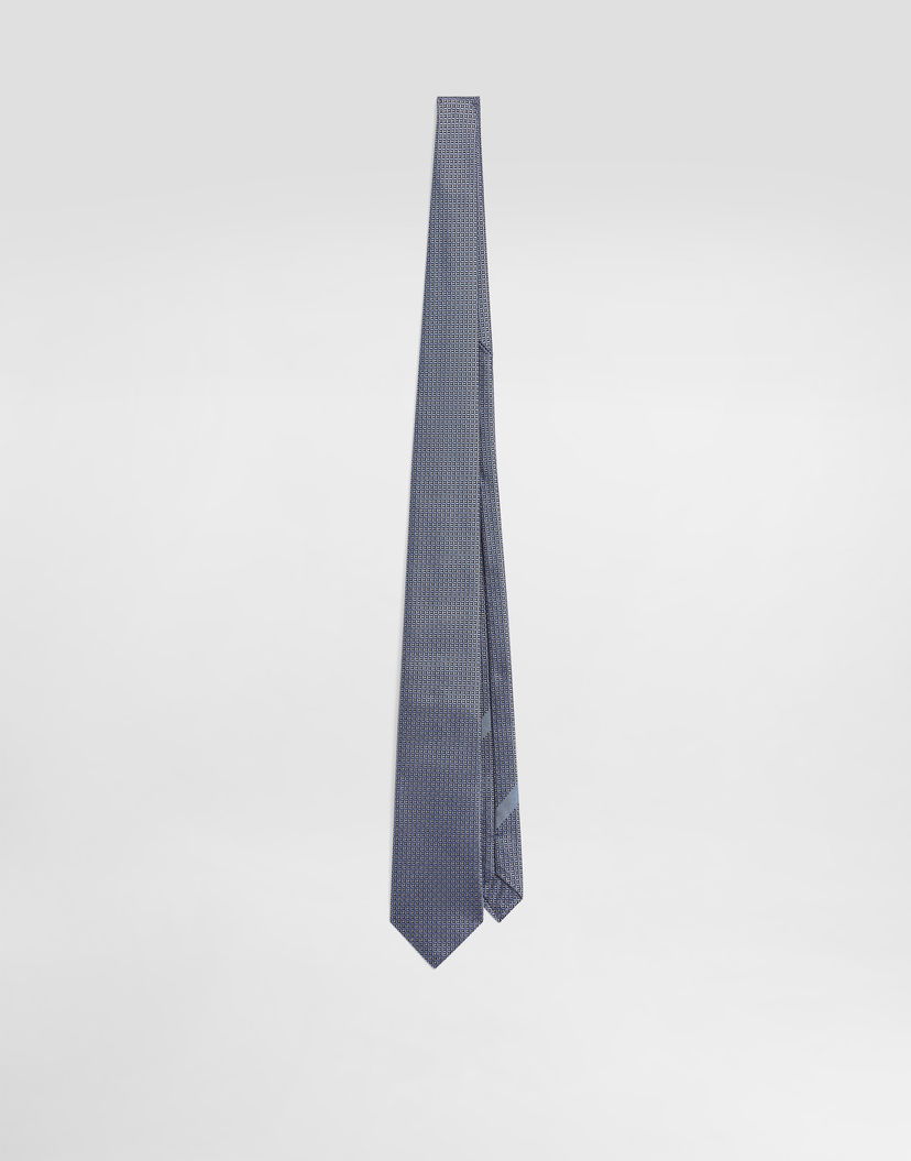 Аксесоари Dolce & Gabbana Dolce & Gabbana Micro-Design Jacquard Tie Синьо | GT147EG0JRXS9002