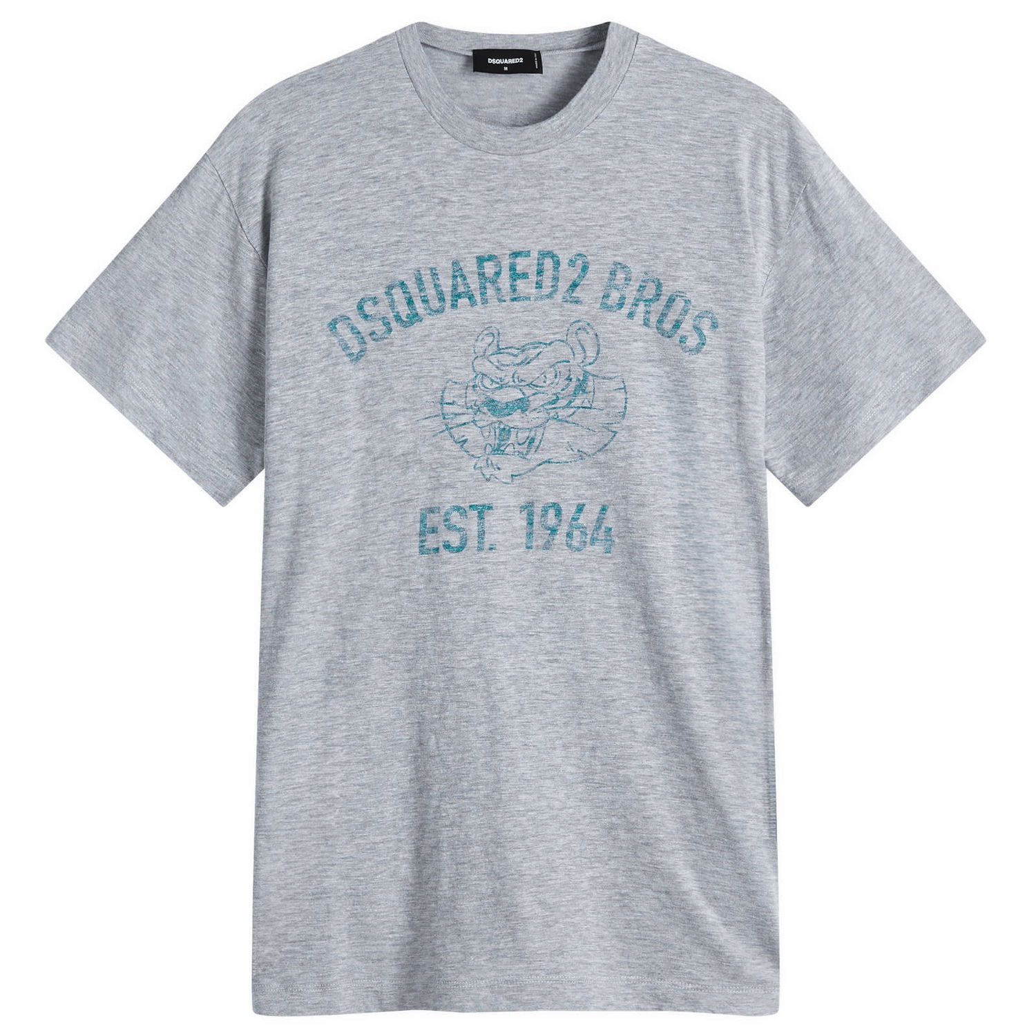 Тениска DSQUARED2 Cool Fit Graphic T-Shirt in Grey Сиво | S74GD1381-S22146-857M, 0