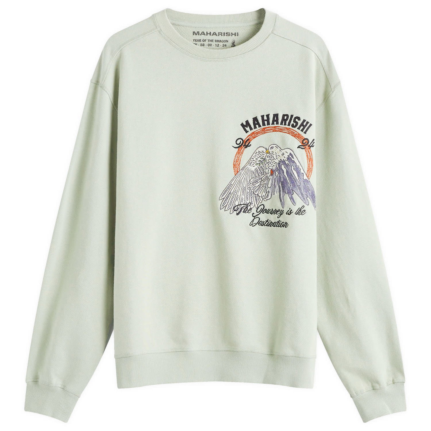 Суитчър Maharishi Peace Mount Crew Sweatshirt Зелено | 5317-SGE, 0