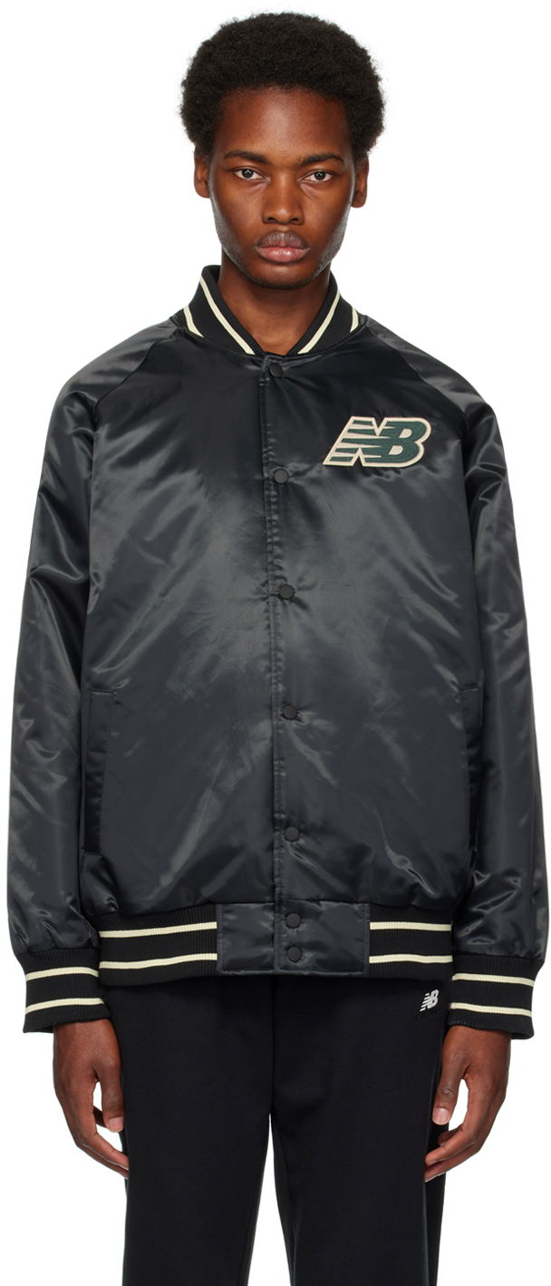Яке бомбър New Balance Athletics Varsity Bomber Jacket Сиво | MJ33550, 0