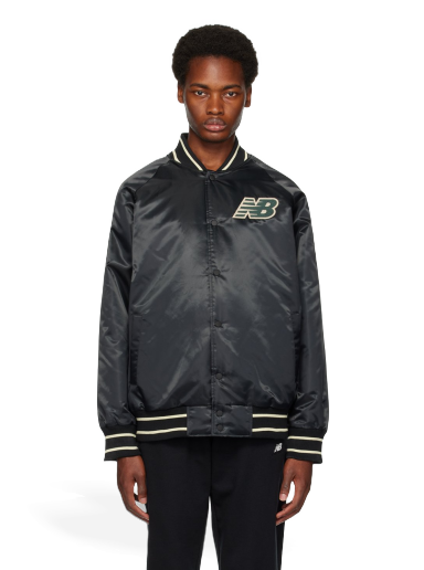 Яке бомбър New Balance Athletics Varsity Bomber Jacket Сиво | MJ33550