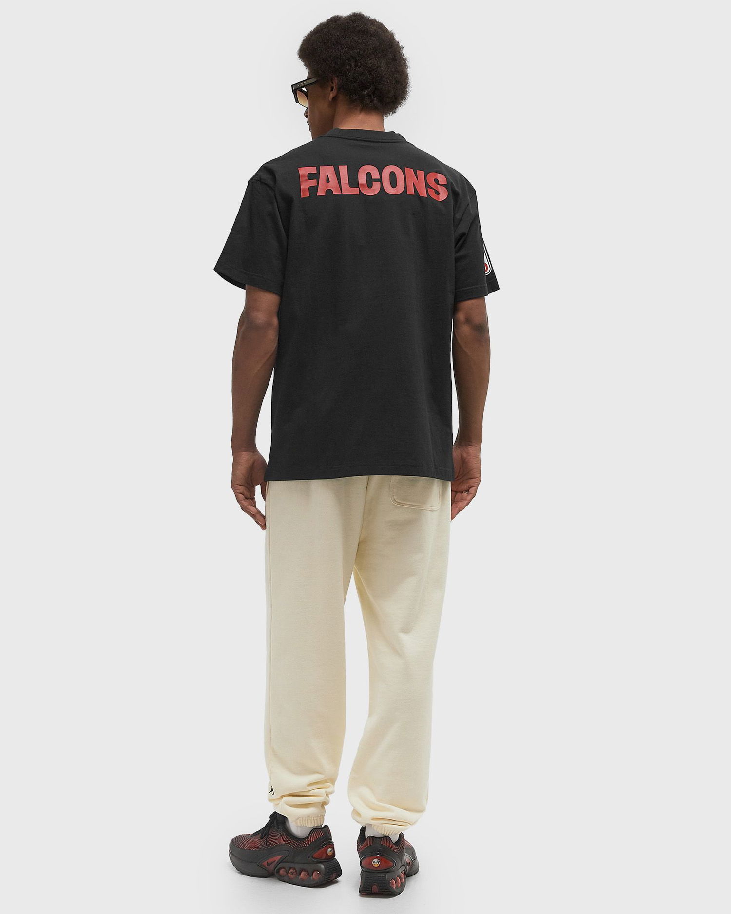 Тениска Mitchell & Ness Atlanta Falcons Deion Sanders #21 Vintage Logo Ultimate Player T-Shirt Черно | NN8097-AFABLCK, 1