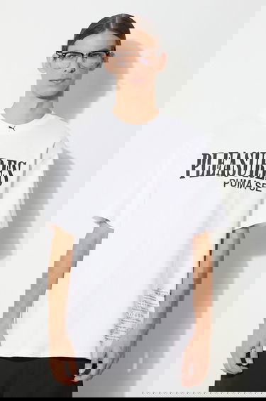 Тениска Puma PUMA x PLEASURES Typo Tee Бяло | 620878, 2