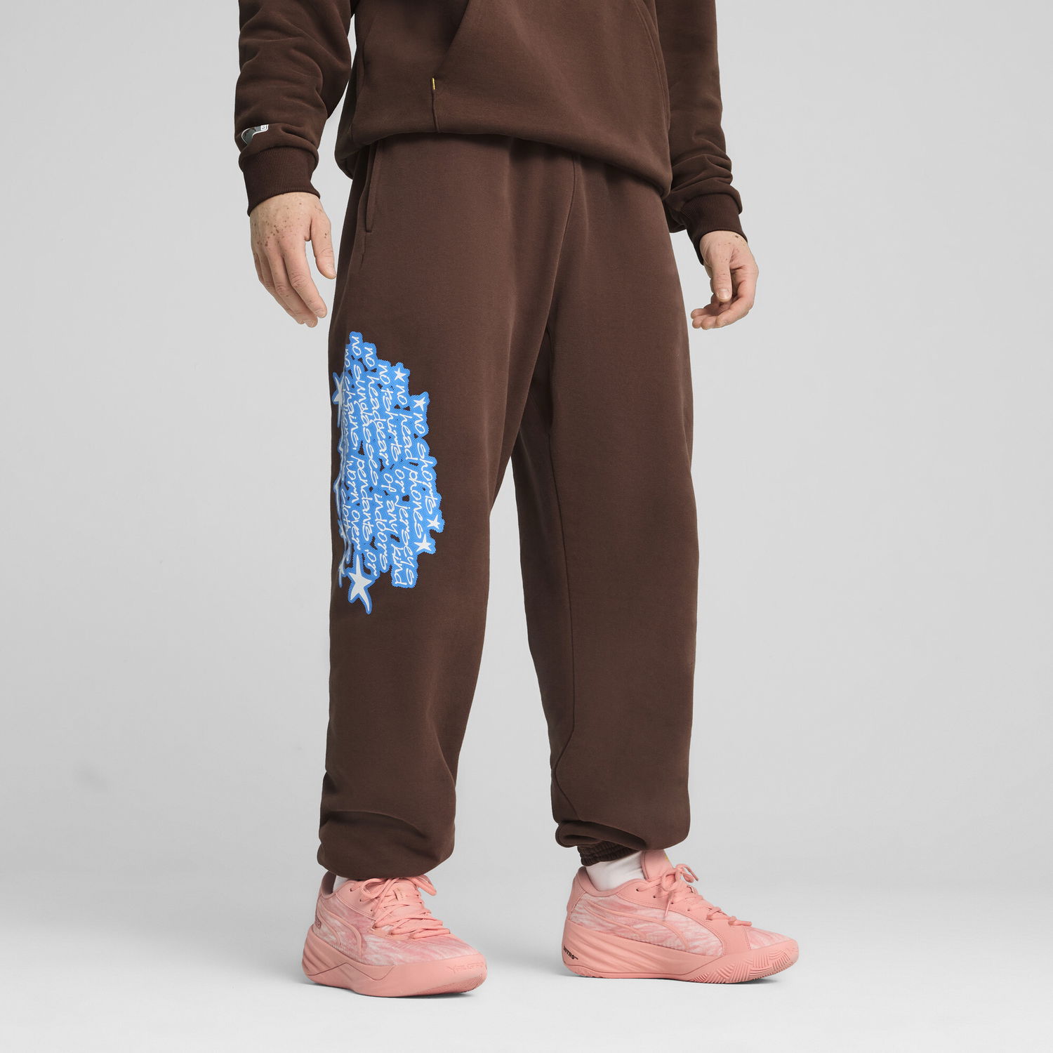 Спортни панталони Puma Dress Code Basketball Sweatpants Кафяво | 630295_01, 0