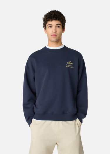 Суитчър AXEL ARIGATO Navy Blue Embroidered Sweatshirt Синьо | A3000002, 7