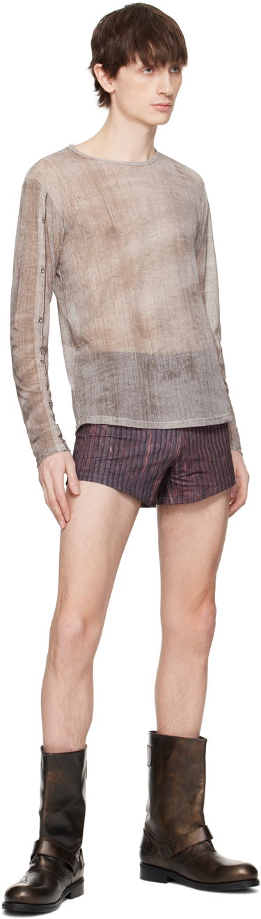 Тениска Serapis Serapis Piraeus Truck Tarp Tech Long Sleeve T-Shirt Кафяво | SS25_TT_4L, 3