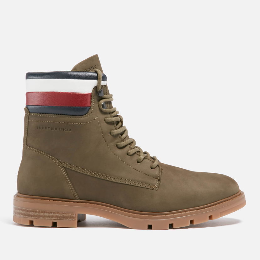 Облекло Tommy Hilfiger Men's Corporate Nubuck Lace Up Boots - UK 7 Кафяво | FM0FM04801RBN