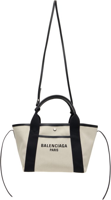 Голяма пазарска чанта Balenciaga Small Canvas Tote Bag Бежово | 805118 2ABBN, 3