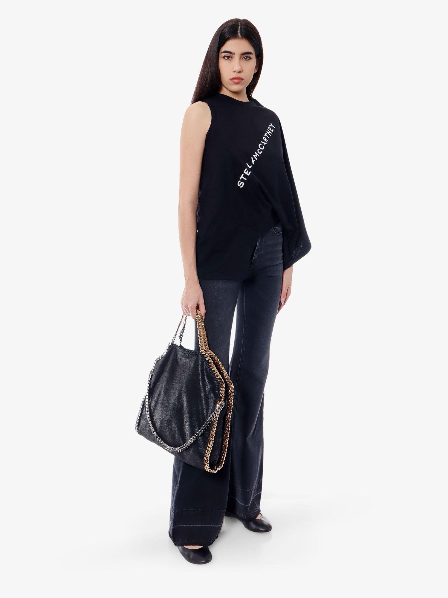 Дамска чанта Stella McCartney Falabella Shaggy Deer Faux Leather Mini Tote by Stella McCartney Черно | 234387W700011000, 1