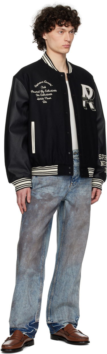 Яке бомбър Represent Clo Represent 'Owners Club' Varsity Bomber Jacket Черно | MLM100231, 4