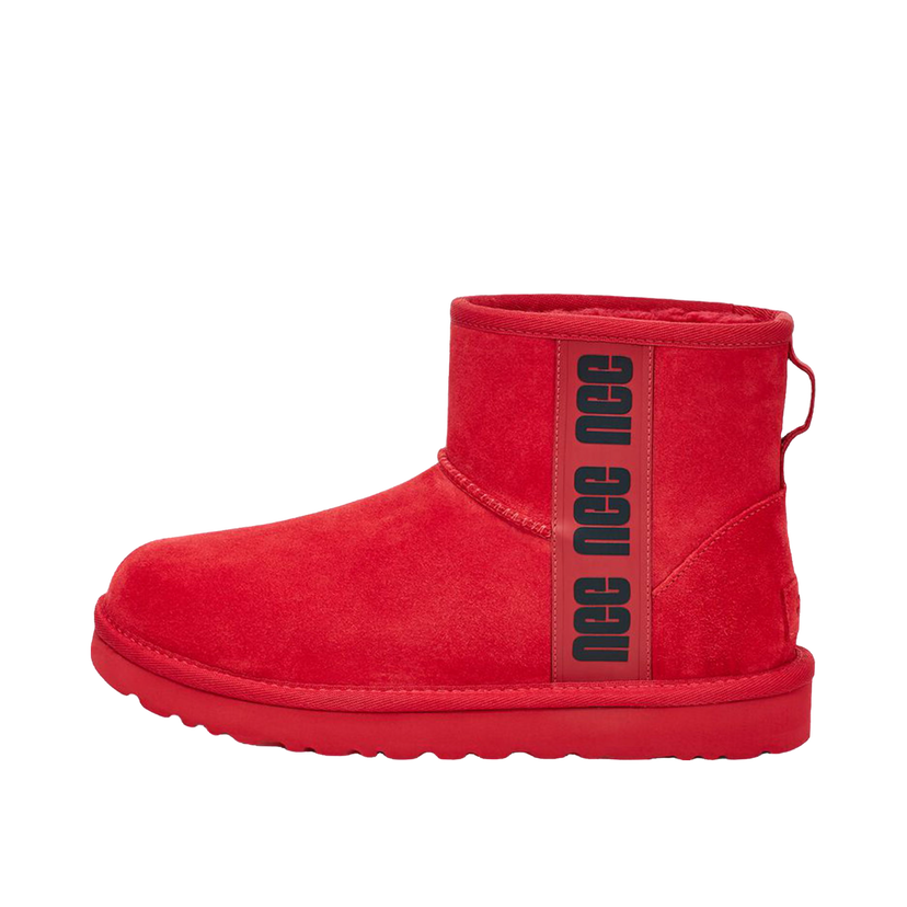 Кецове и обувки UGG Classic Mini Side Logo Boot Samba Red Червено | 1122558-SRBCK