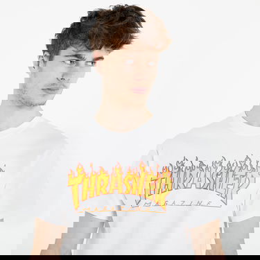 Тениска Thrasher Flame Logo T-Shirt Бяло | 110102WH, 1