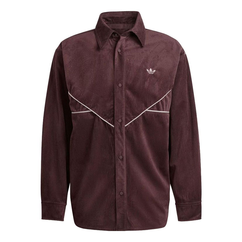 Риза adidas Originals Adicolor Corduroy Shirt Кафяво | II5786