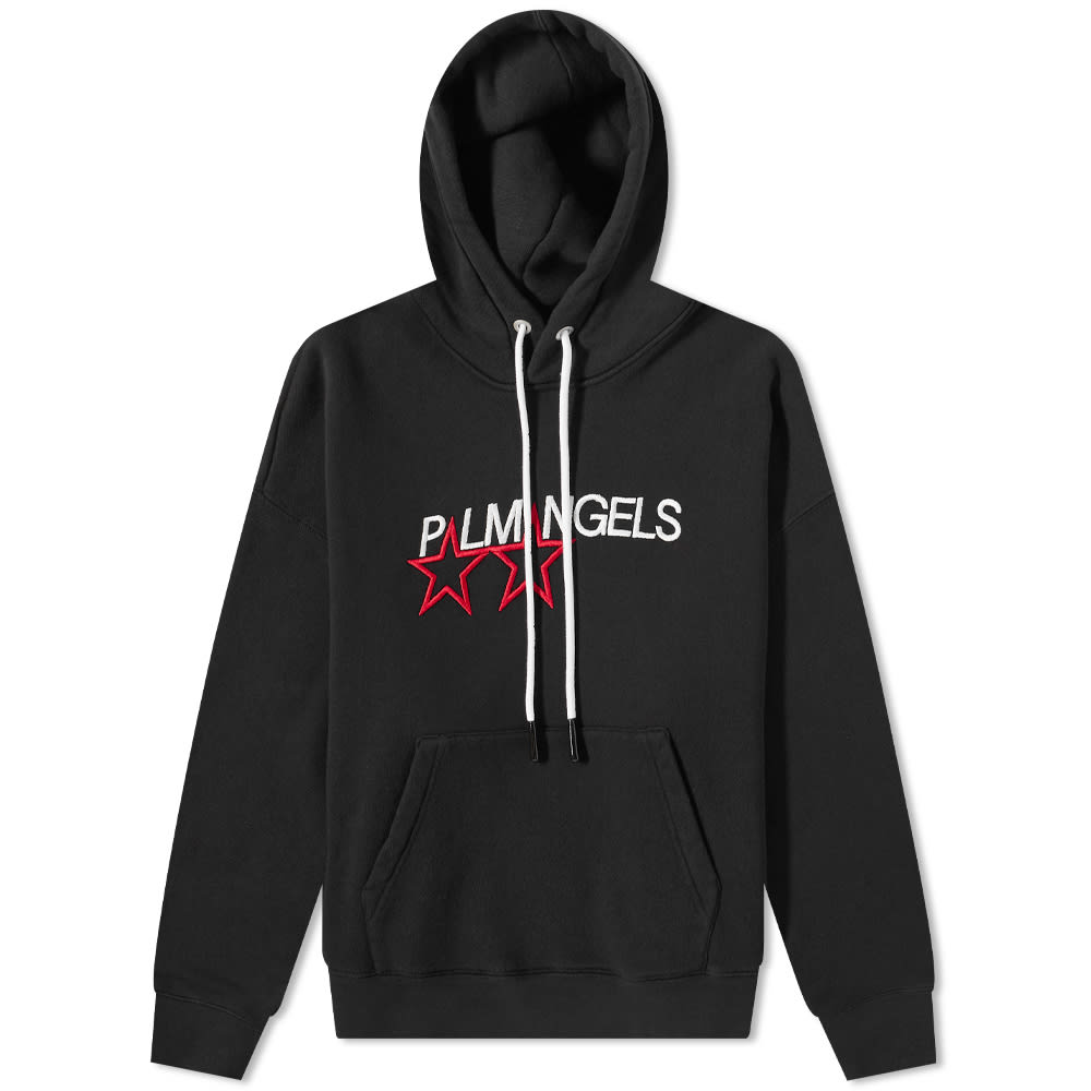 Суитчър Palm Angels Racing Star Logo Popover Hoodie Черно | PMBB058F21FLE0081001, 0