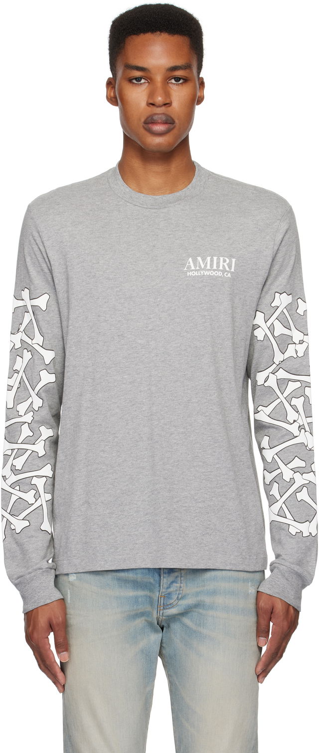 Stacked Bones Graphic Long Sleeve T-Shirt