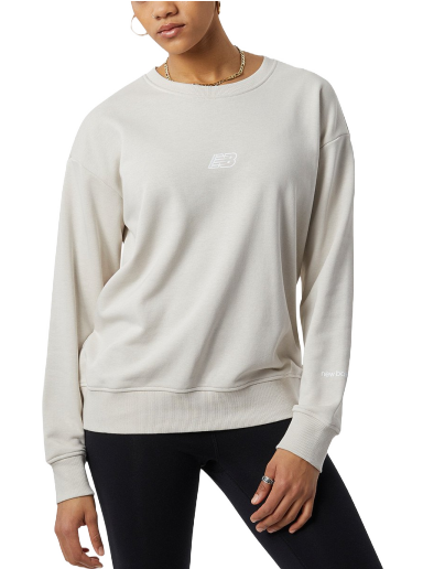 Суитчър New Balance Essentials Crew Бяло | wt23514-mbm